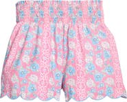BISBY Kids' Shirred Scallop Shorts