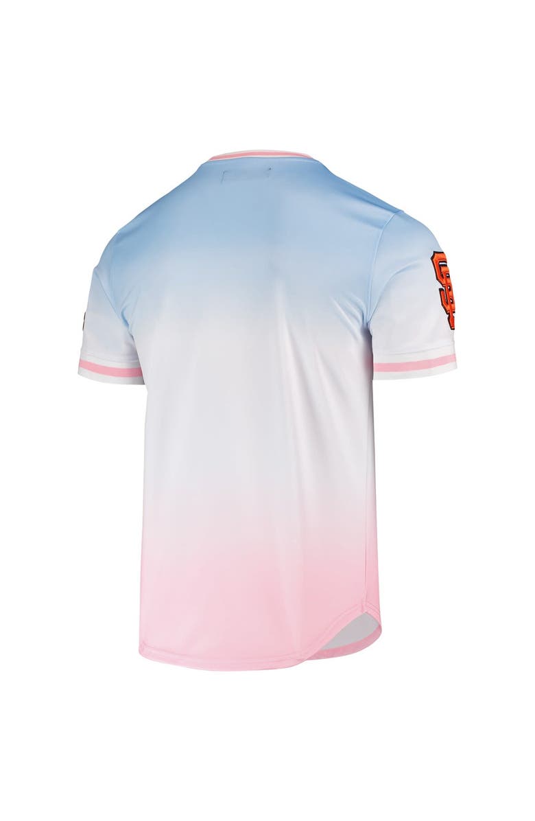 PRO STANDARD Men's Pro Standard Blue/Pink San Francisco Giants Ombre T-Shirt, Alternate, color, Blue