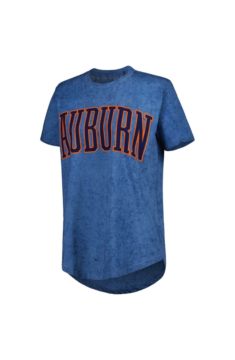 PRESSBOX Women's Pressbox Navy Auburn Tigers Southlawn Sun-Washed T-Shirt, Alternate, color, 