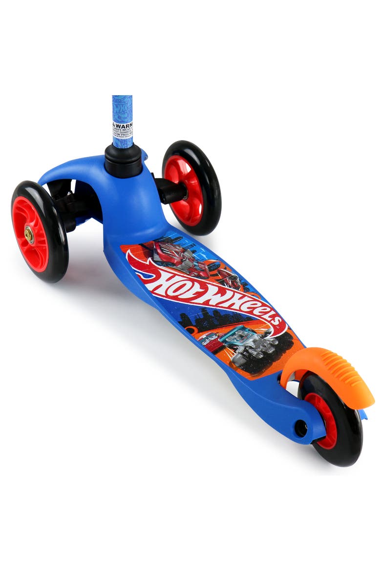 Tilt and Turn 3 Wheel Scooter, Alternate, color, Red