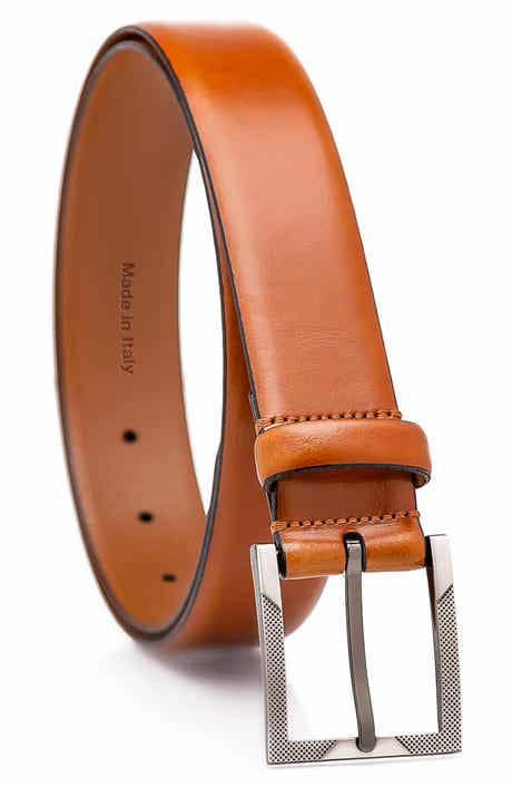 MADE IN ITALY Solid Leather Belt