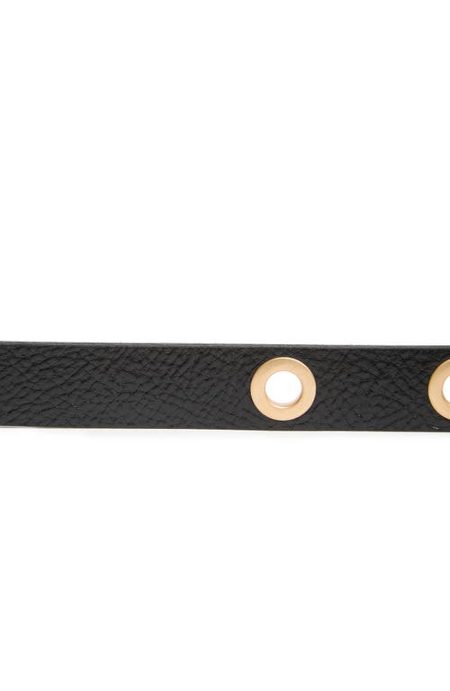 ALLSAINTS ALLSAINTS 20MM GROMMET LEATHER BELT 