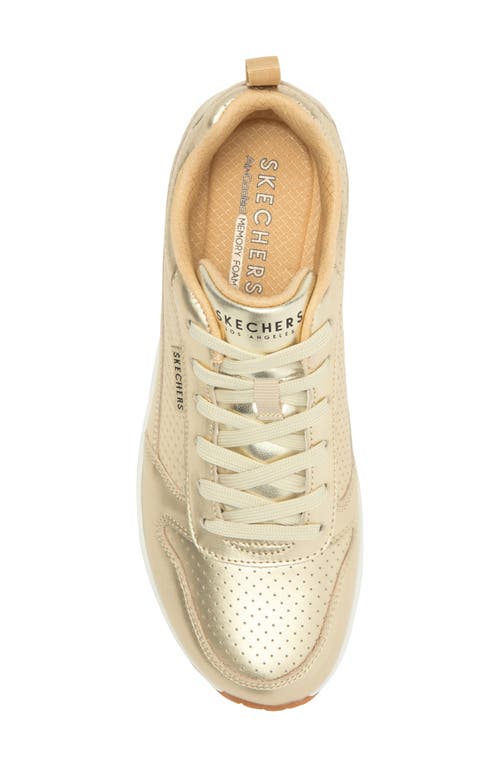 SKECHERS SKECHERS UNO METALLIXS WEDGE SNEAKER