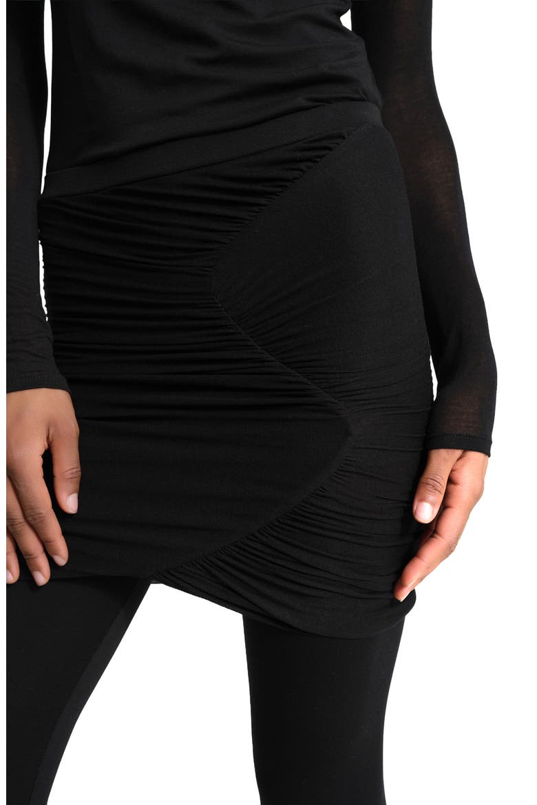 Joss Skirted Leggings, Alternate, color, BLACK