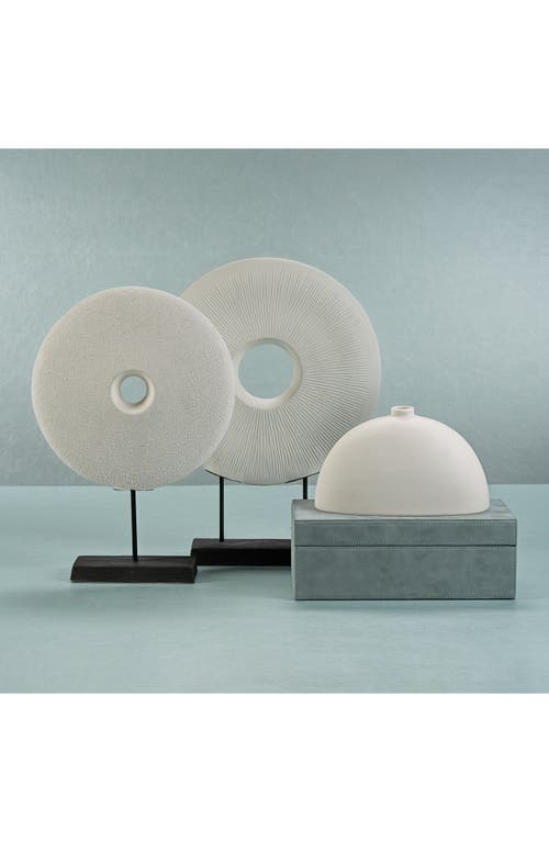Zodax Lucca Ceramic Vase In White