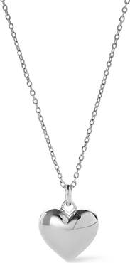 Outofoffice Sterling Silver Heart Charm Necklace