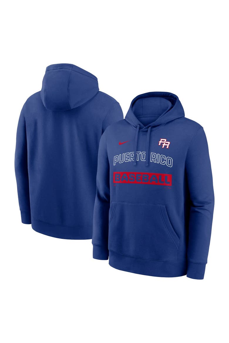 Men's Nike Royal Puerto Rico Baseball 2026 World Baseball Classic Club Hoodie, Main, color, Royal