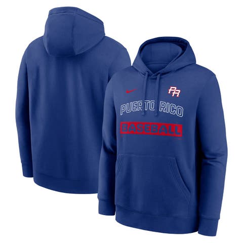 Men's Nike Royal Puerto Rico Baseball 2026 World Baseball Classic Club Hoodie