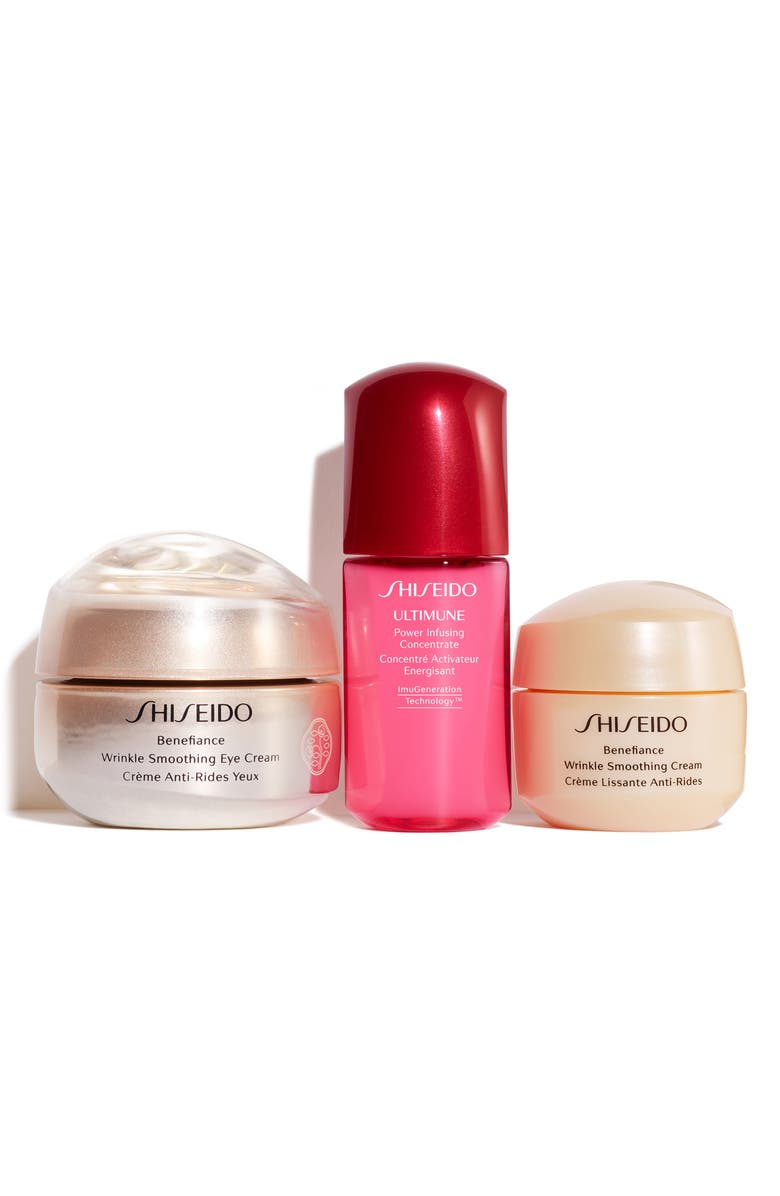 Shiseido Benefiance Wrinkle Smoothing Eye Cream Set, Main, color, 