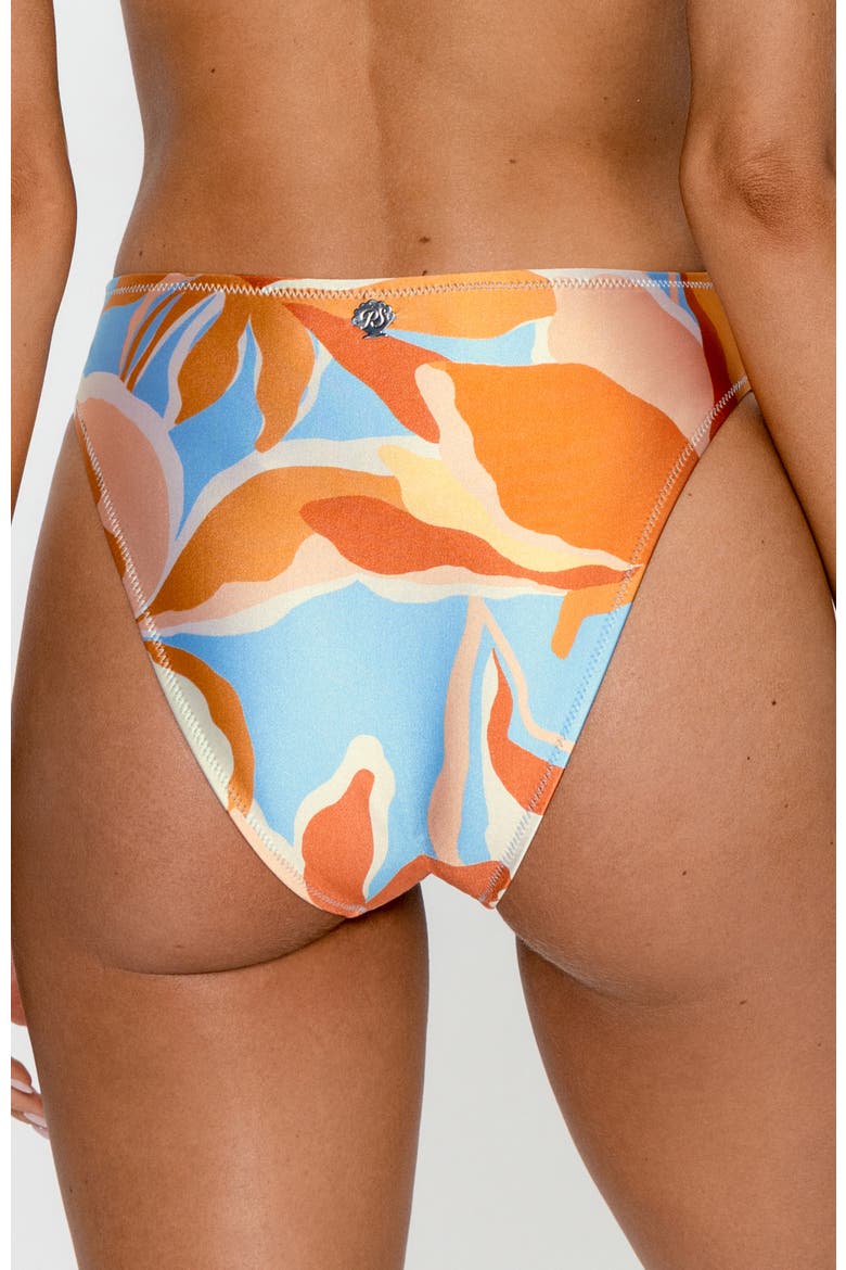 Retro Abstract Print Bikini Bottom, Alternate, color, Multi Color