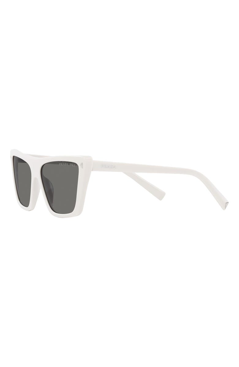Prada 56mm Polarized Square Sunglasses, Alternate, color, 