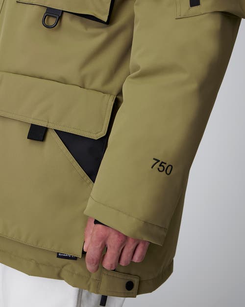 Quartz Co. Vostok 3.0 | Hooded Down Expedition Jacket In Khaki