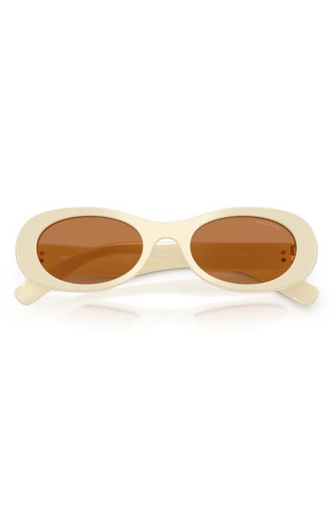 50mm Oval Sunglasses