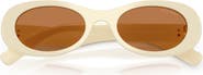 Miu Miu 50mm Oval Sunglasses