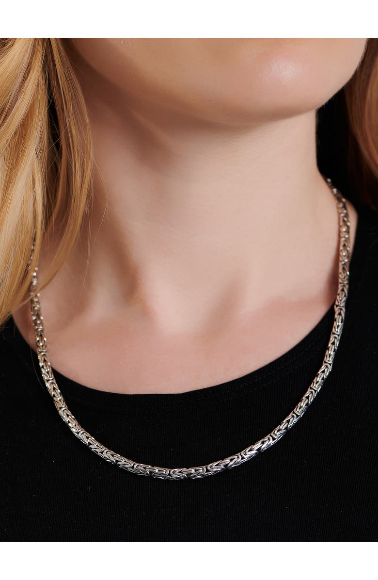 DEVATA Borobudur Round 4mm Chain Necklace in Sterling Silver, 26", Alternate, color, Silver