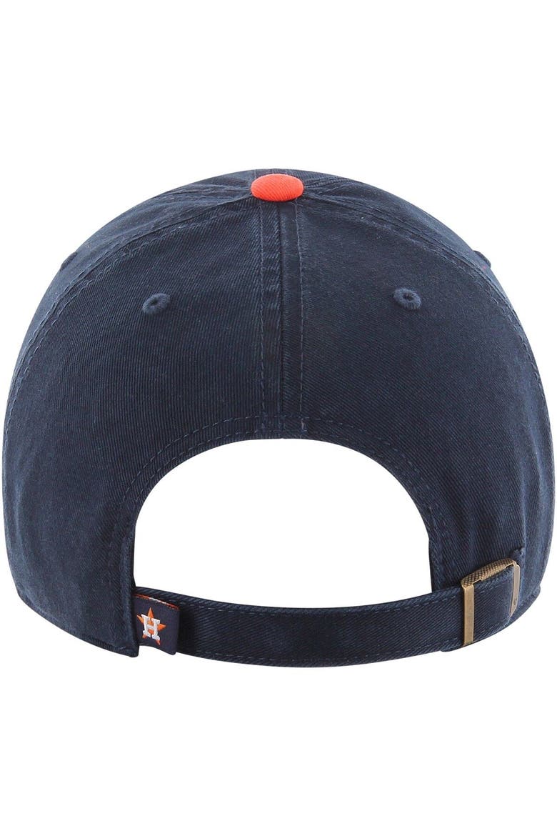 Men's '47 Navy/Orange Houston Astros Clean Up Adjustable Hat, Alternate, color, Navy