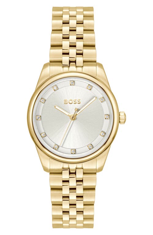 Hugo Boss Boss Graceful Precious Bracelet Watch, 32mm In Yellow