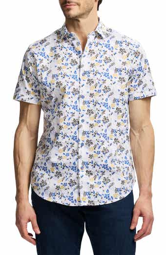 Robert Graham Alvie Short Sleeve Cotton Button-Up Shirt