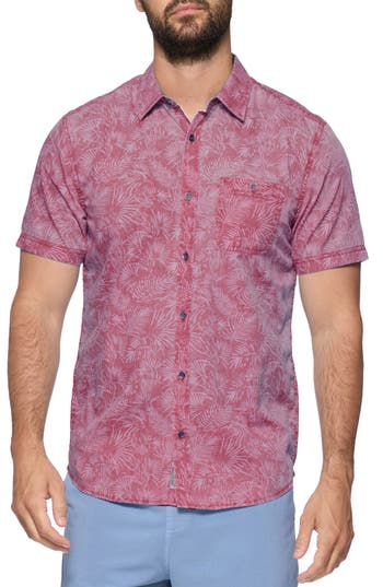 Shop Flag And Anthem Locke Short Sleeve Button-up Shirt In Dark Mauve