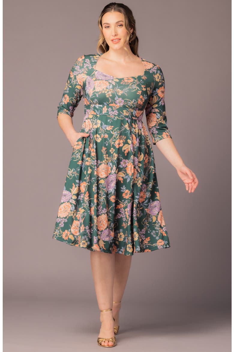 Royal Sweetheart Dress, Alternate, color, GREEN GARDEN