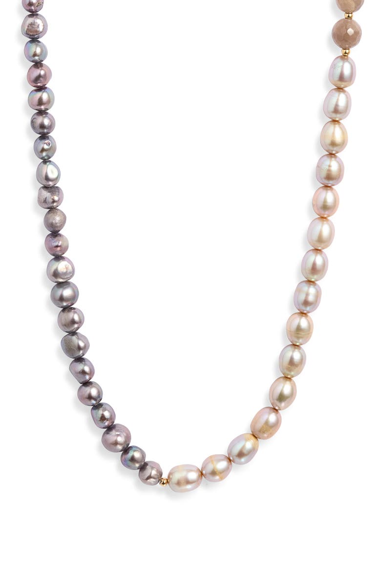Ludi Medi Freshwater Pearl Necklace, Main, color, PEARL