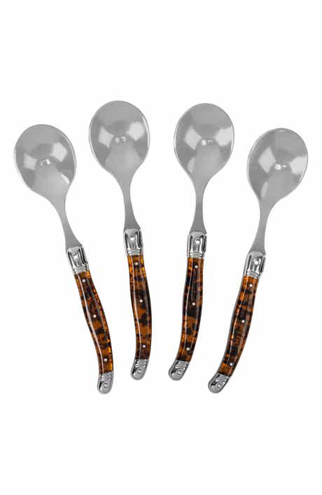 FRENCH HOME Set of 4 Soup Spoons