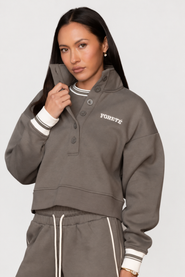 Fore-té Club Attire Varsity Funnel Neck Sweatshirt