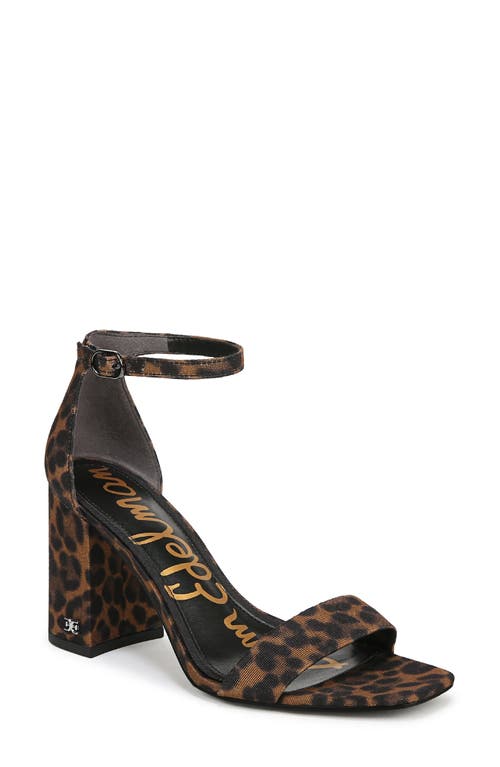 Sam Edelman Daniella Ankle Strap Sandal In Brown Multi