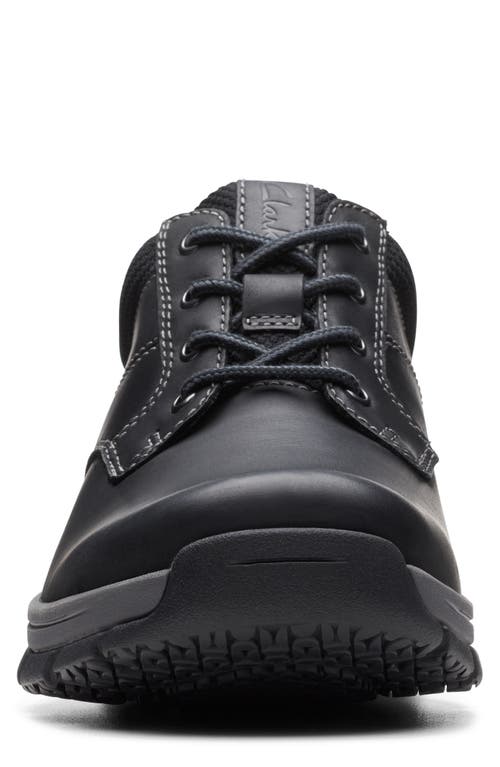 Clarks Men's Collection Walpath Leather Low Top Lace Up Sneaker In Black