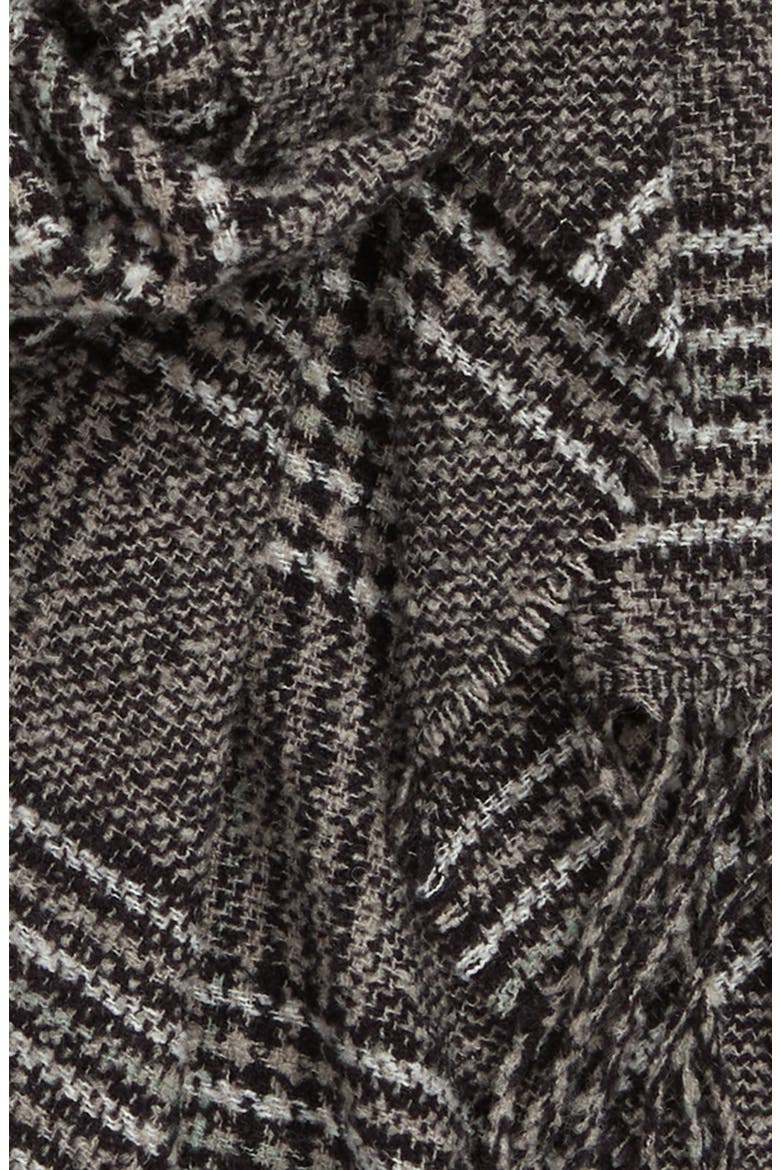 Beattie Plaid Scarf, Alternate, color, DUSK GREY