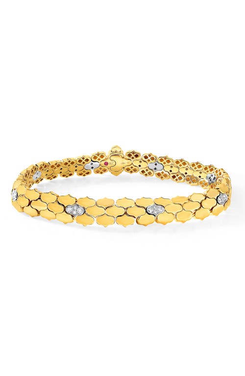 Roberto Coin Cobra Diamond Bracelet In Gold