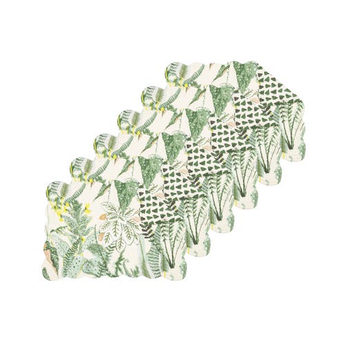 C & F Home C&f Home Parson Placemats Set Of 6 All Seasons Summer Spring Botanical, 13" X 19" In Green