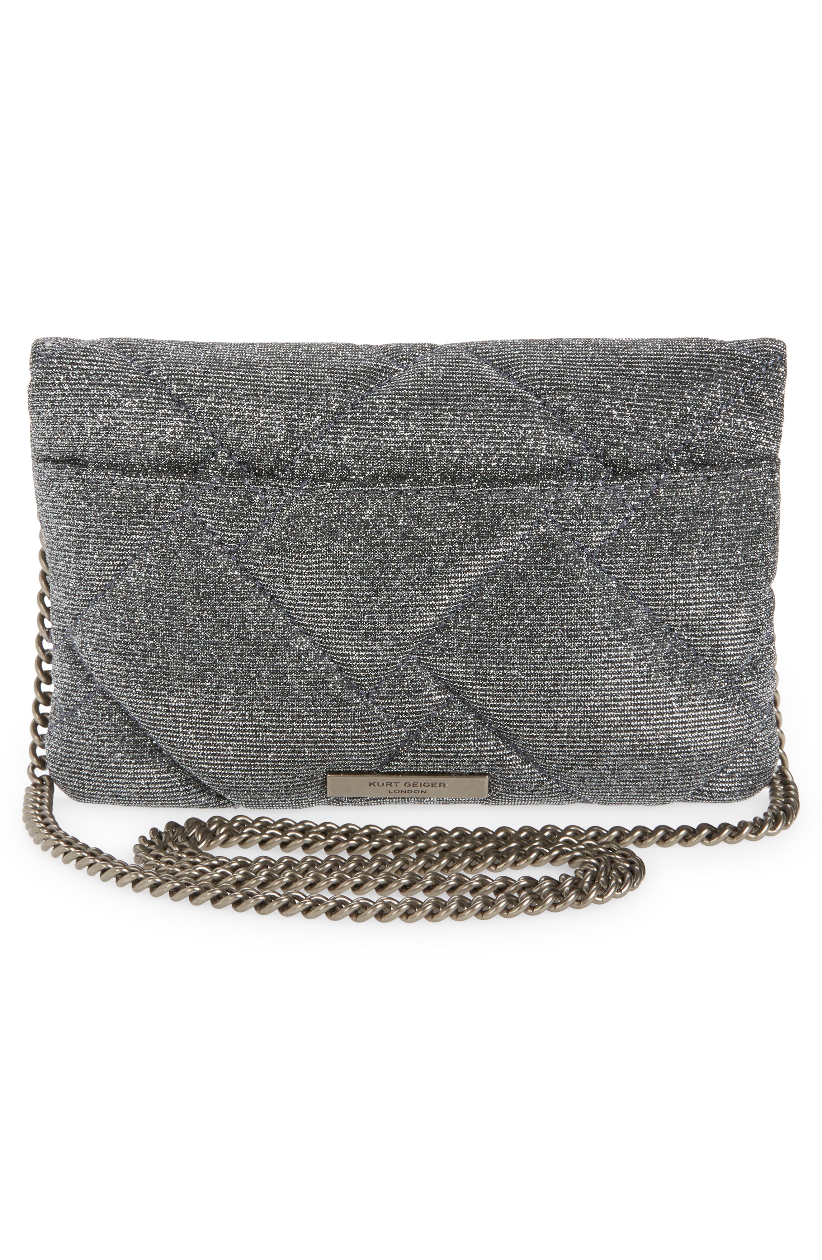 Kensington Quilted Crossbody Bag, Alternate, color, SILVER