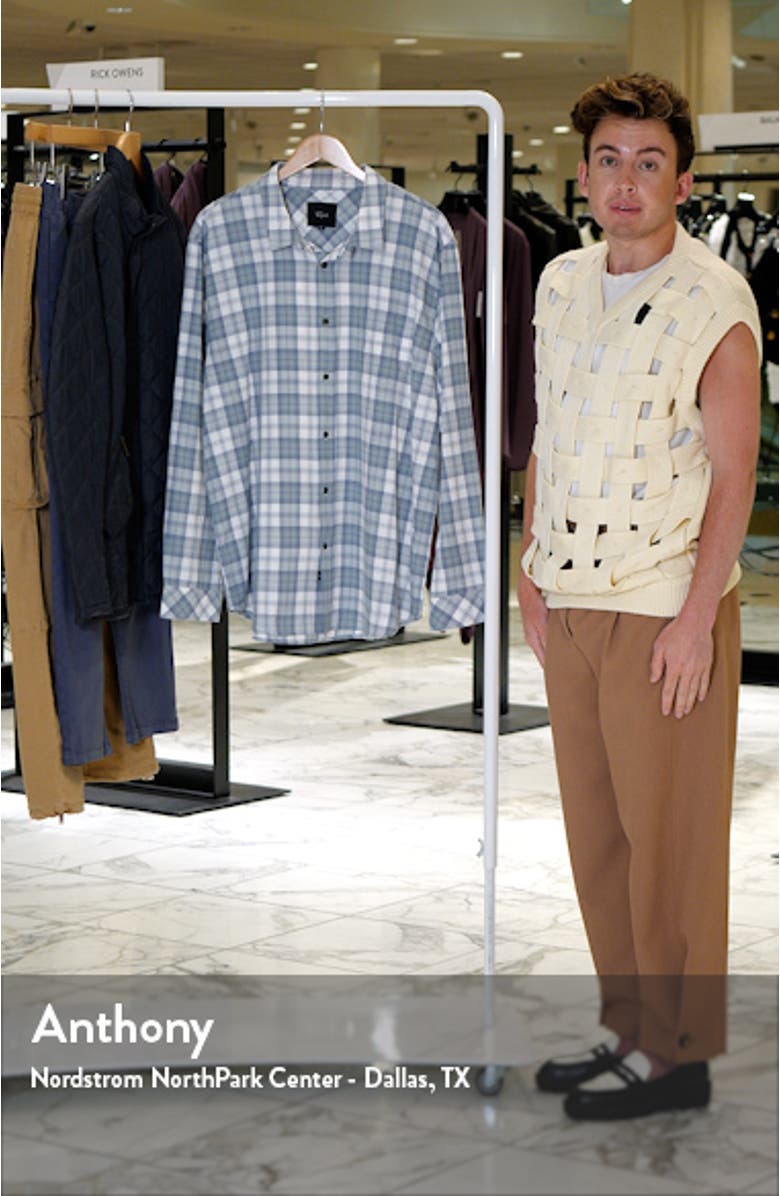 Wyatt Relaxed Fit Plaid Cotton Button-Up Shirt, sales video thumbnail