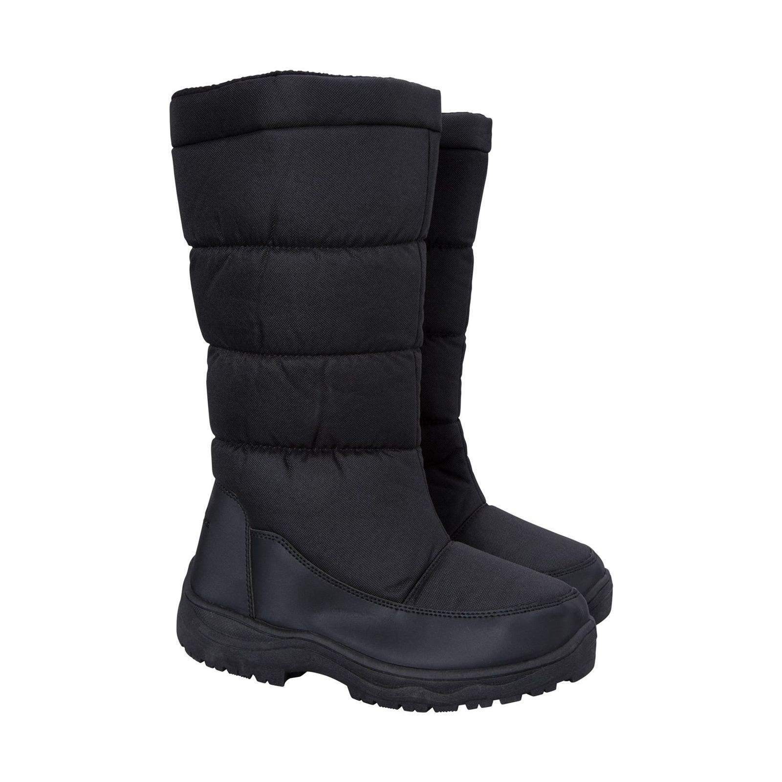 Icey Long Snow Boots, Main, color, Black