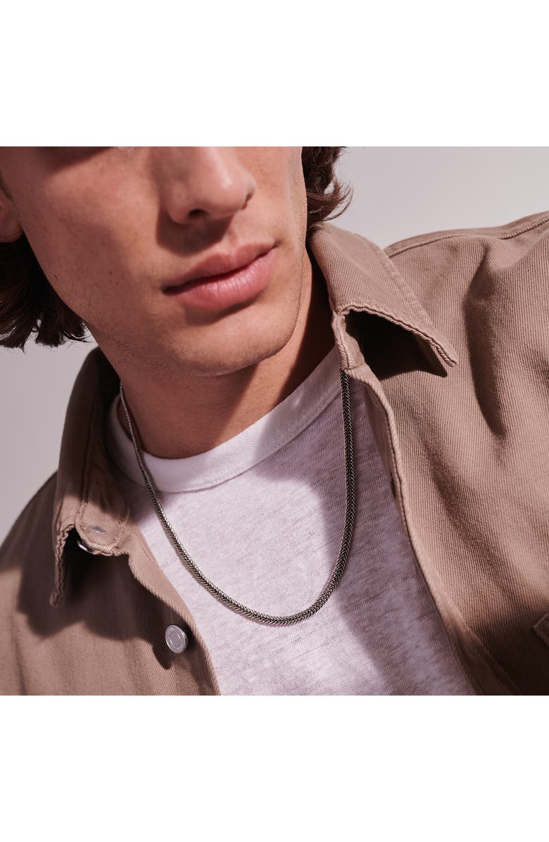 John Hardy Kami Chain Triple Wrap, Silver, 4.5mm, Alternate, color,