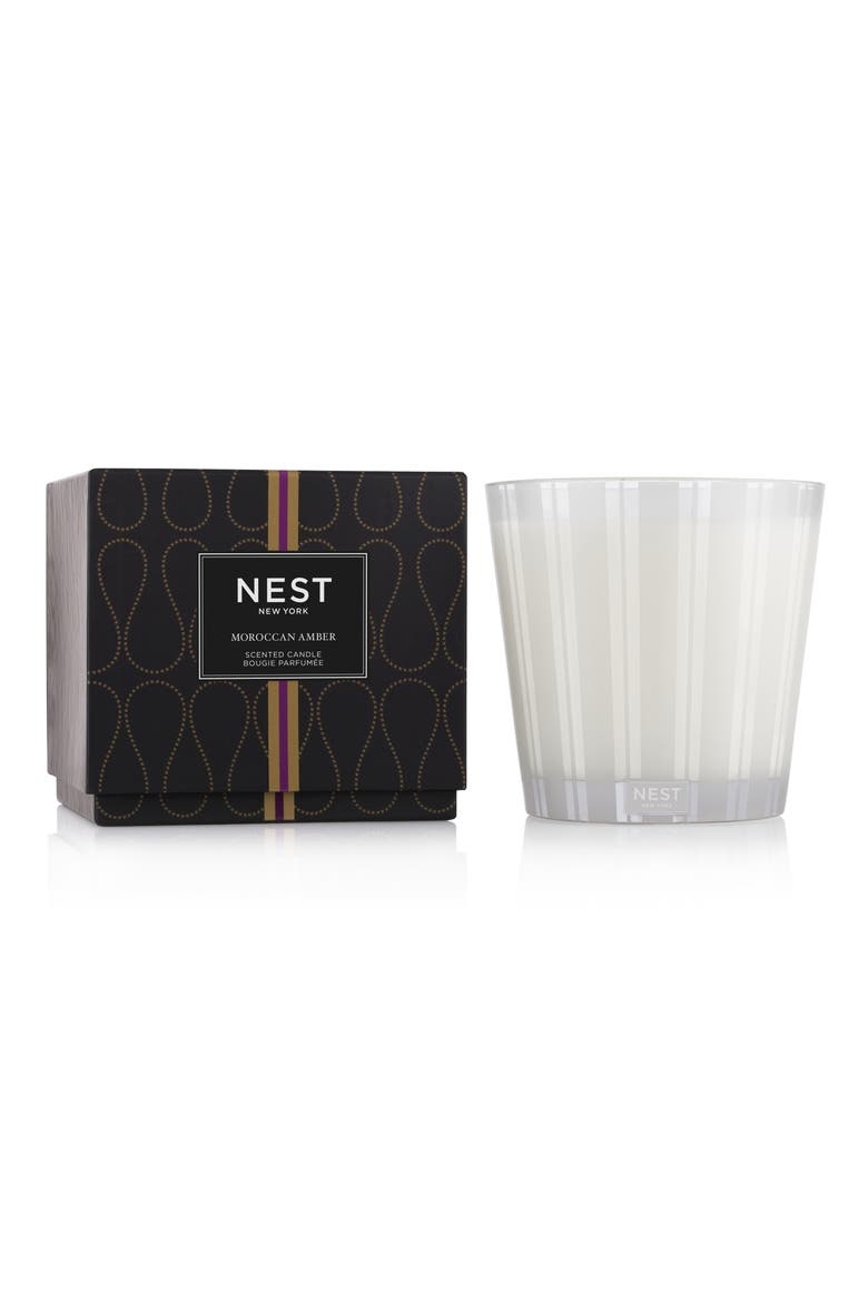 Moroccan Amber Scented Candle, Alternate, color, NO COLOR