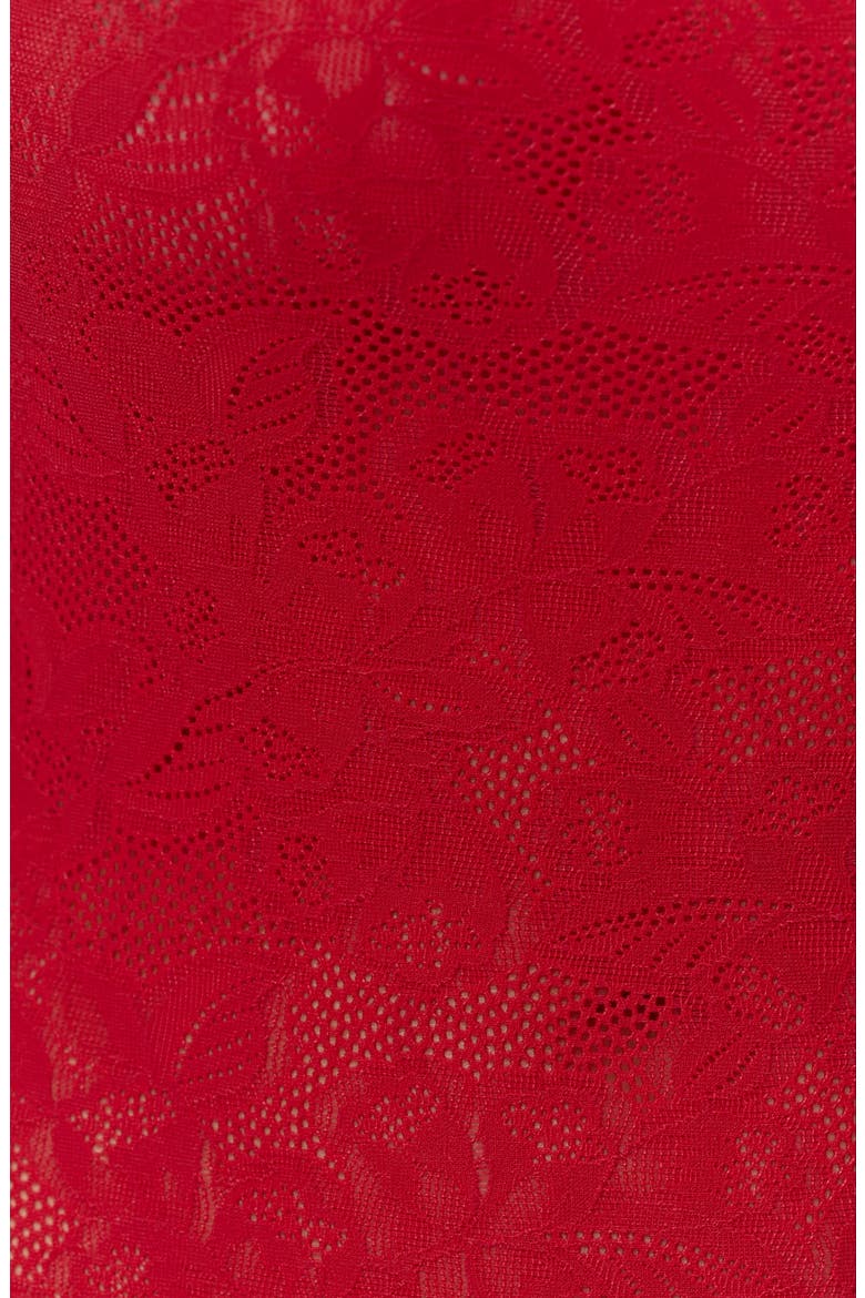 Lace Capri Leggings, Alternate, color, RUBY RED