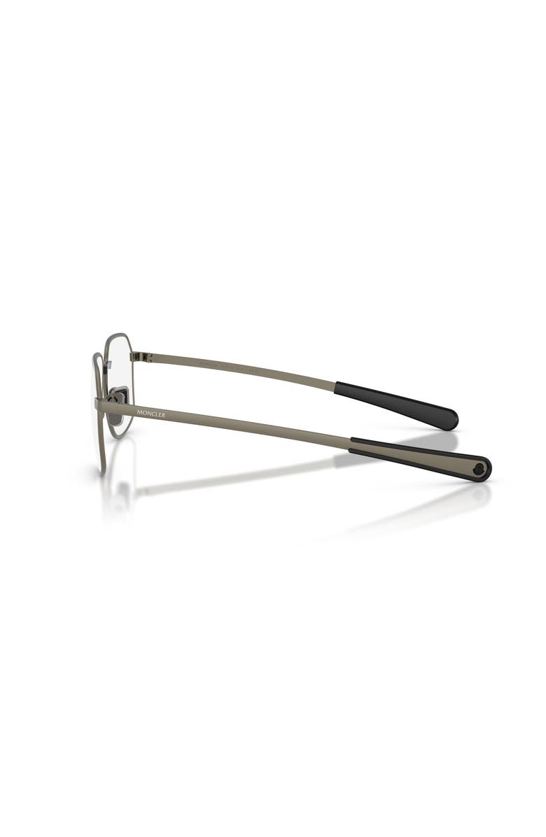 Moncler 56mm Rectangle optical glasses, Alternate, color, Grey
