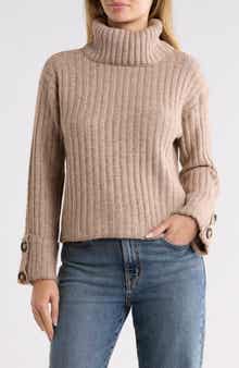 Chunky Rib Turtleneck Sweater