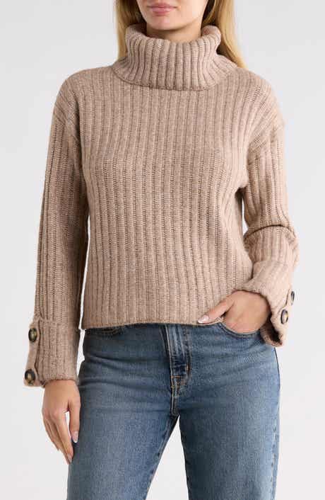 Chunky Rib Turtleneck Sweater