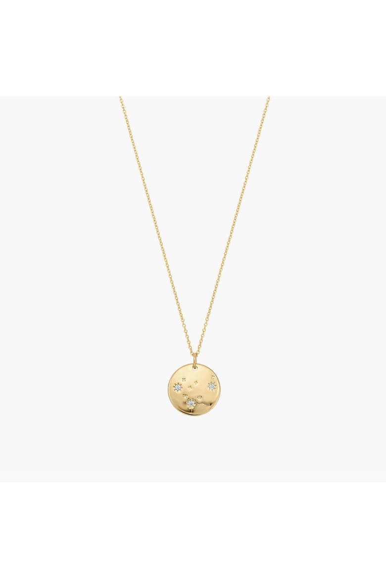 14k Gold Plated Star Constellation Necklace 12 Zodiac Signs Gift Guide, Main, color, Gold - Aquarius