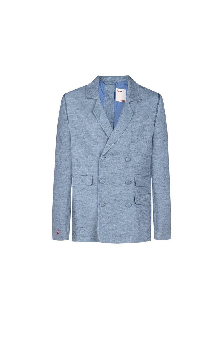 PCFG Free Heaven Linen Blazer, Main, color, Blue