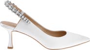 HARLO Australia Nina Pearl - Satin Bridal Slingback with Pearl Detail