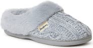 DEARFOAMS Claire Cable Knit Chenille Clog Slipper