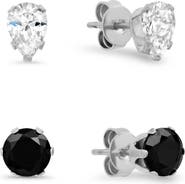 STEELTIME 18K Gold Plated Stainless Steel Stud Earrings - Pack of 2