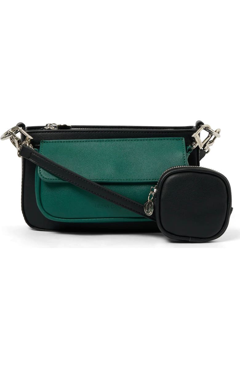 Urban Originals Sunshine Vegan Leather Crossbody Bag, Main, color, Black