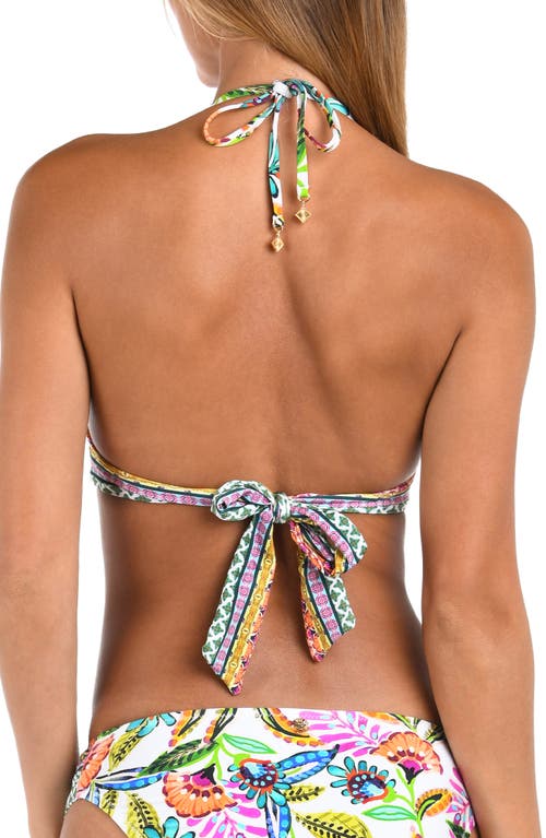 Sunshine 79 Jungle Banded Halter Bikini Top