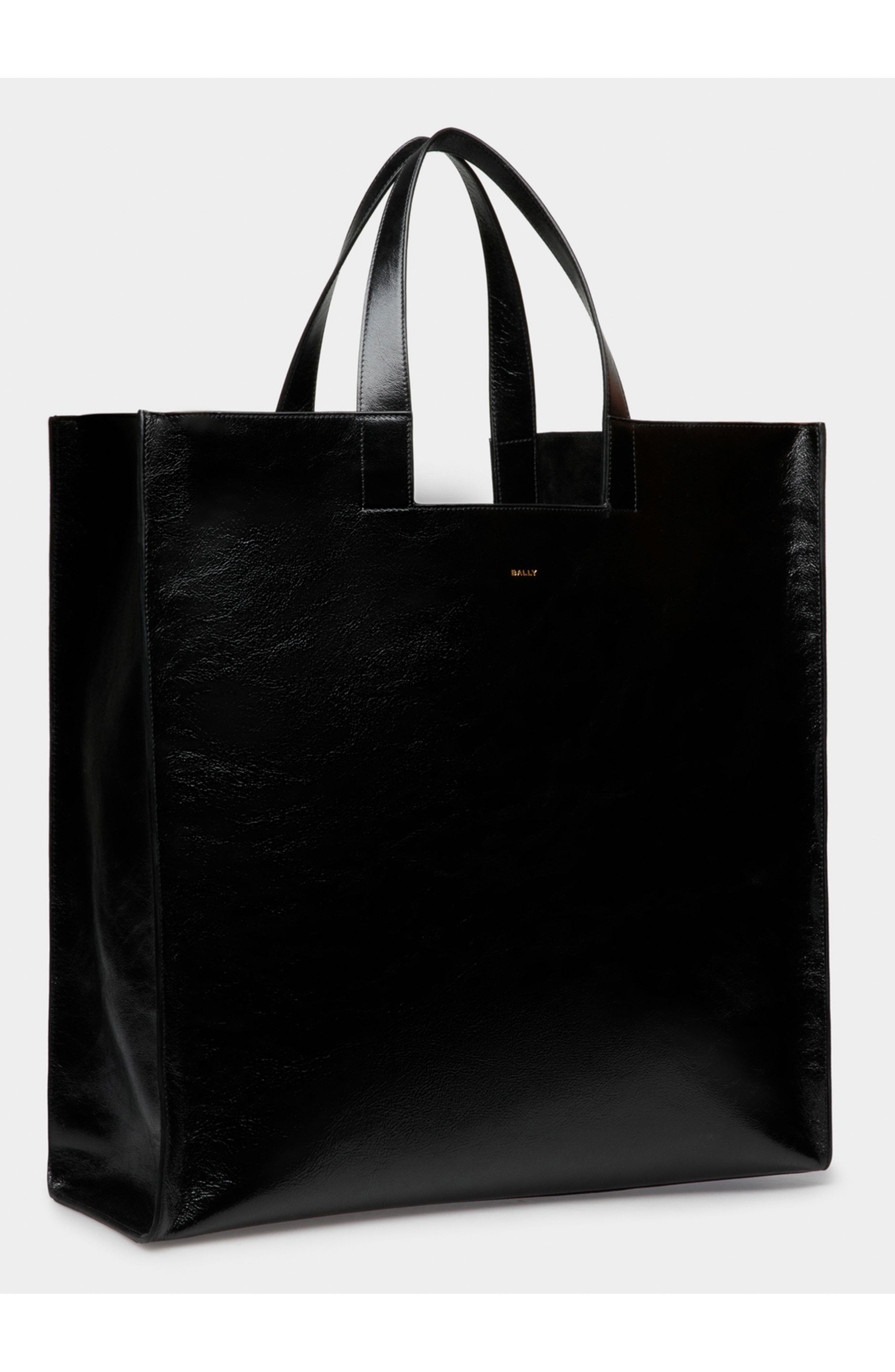 Bally Easy Bally Tote in Bovine Leather, Alternate, color, Black