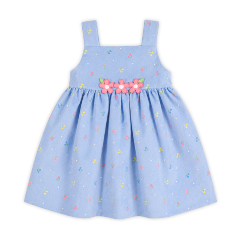 Dot Floral Corduroy Jumper with Flowers (Toddler, Little Kid)